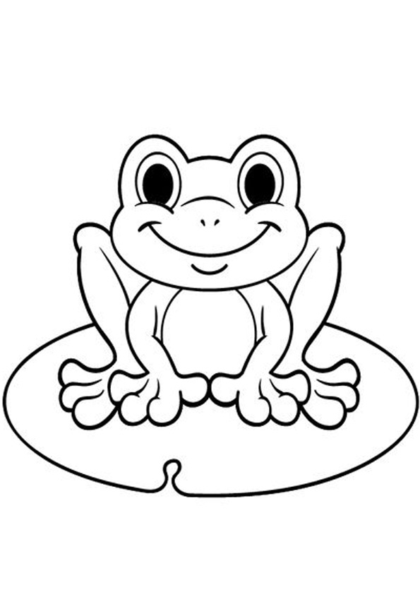 Coloring Pages | Frog Coloring Sheet for Kids