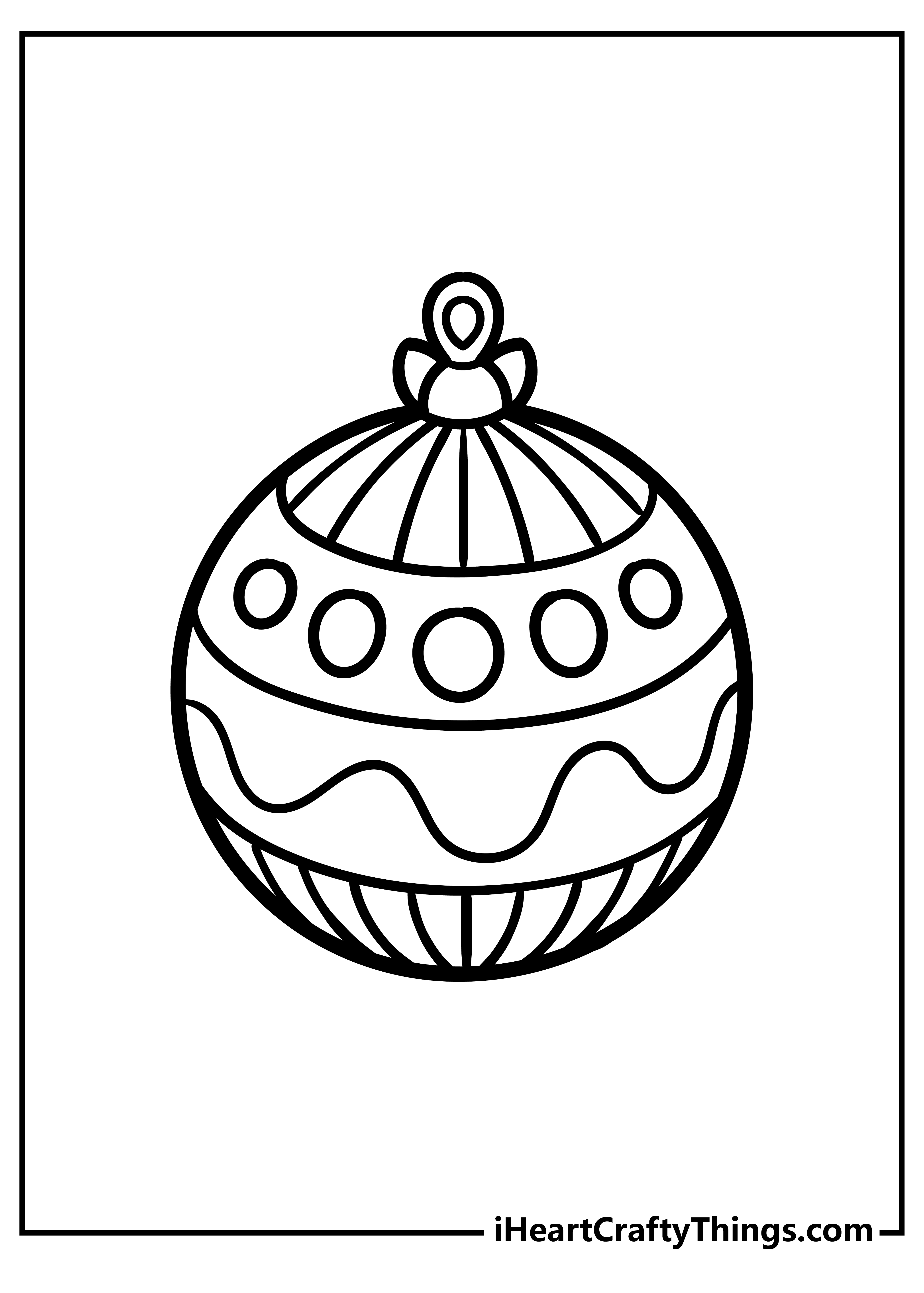 Printable Christmas Ornament Coloring Pages (Updated 2023)