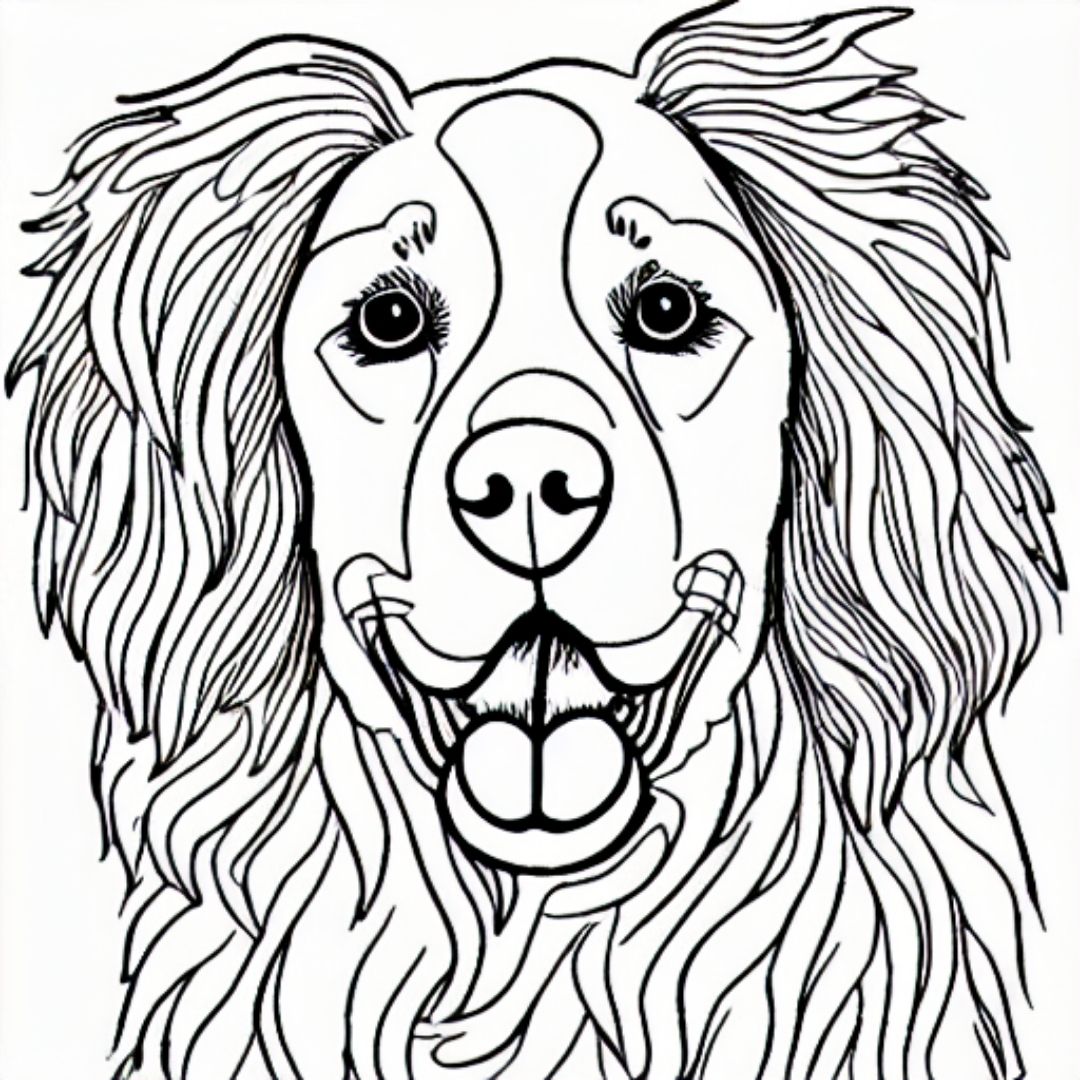 Dog Coloring Pages Free **2023** - The Daily Coloring