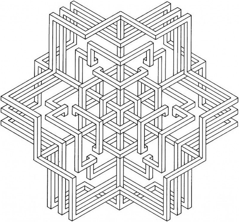 Free Geometric Coloring Pages For Adults