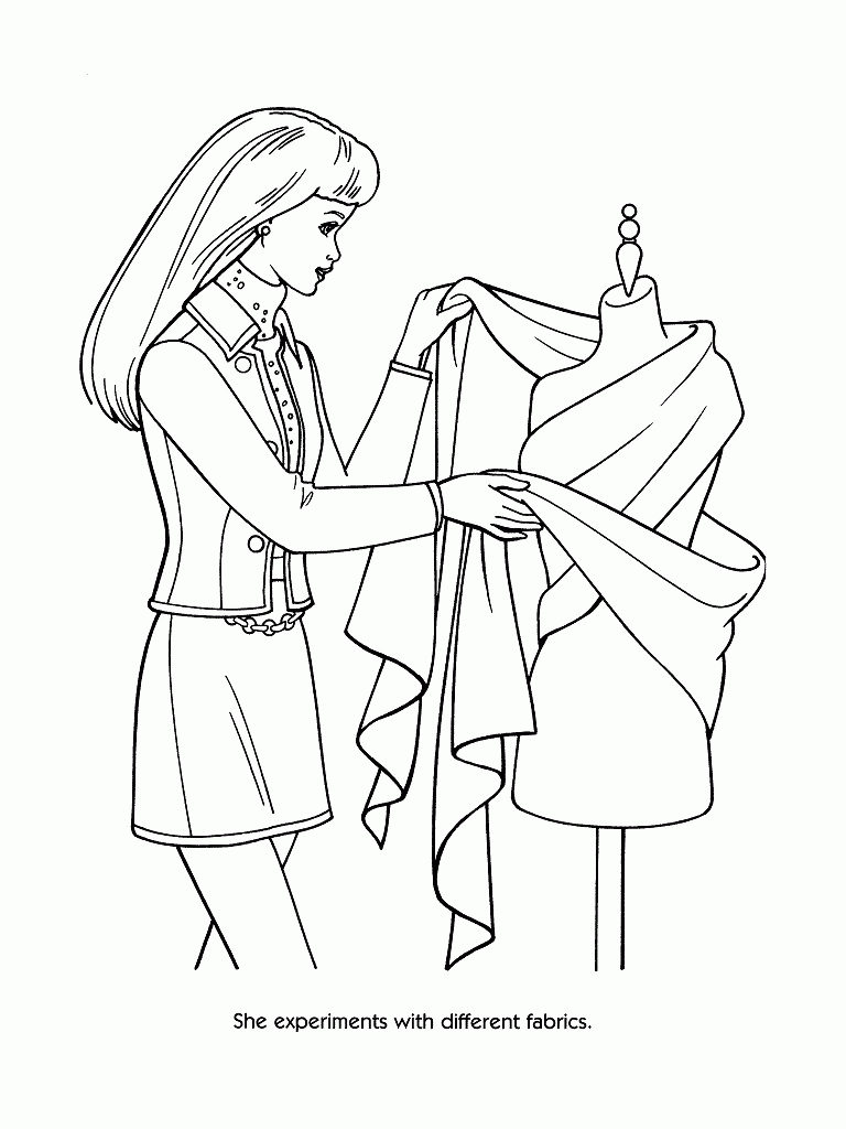 13 Pics of Barbie Clothes Coloring Pages - Barbie Fashion Coloring ...
