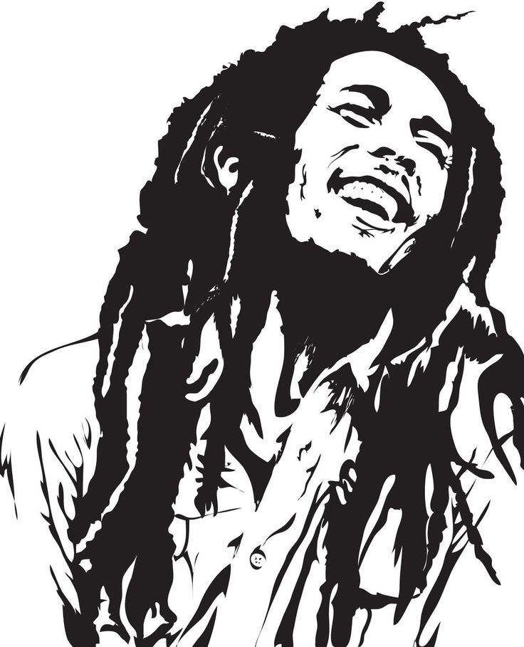 bob marley en dibujo lineal - Buscar con Google | serigrafia ...