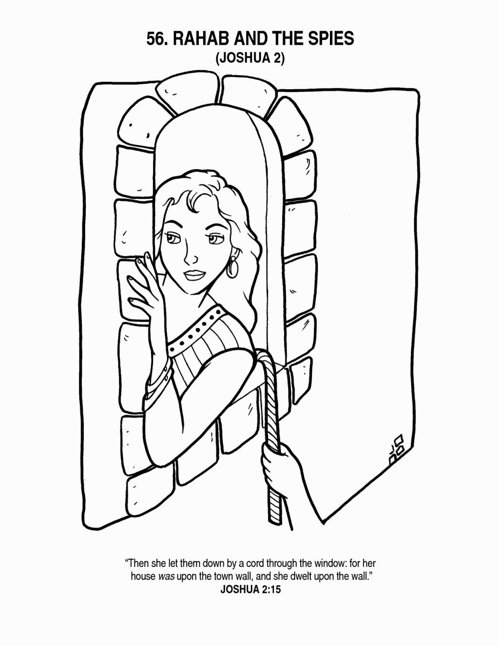 Rahab Coloring Page | Coloring Pages