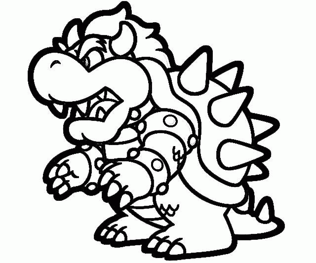 Mario Bros Coloring - Coloring Pages for Kids and for Adults