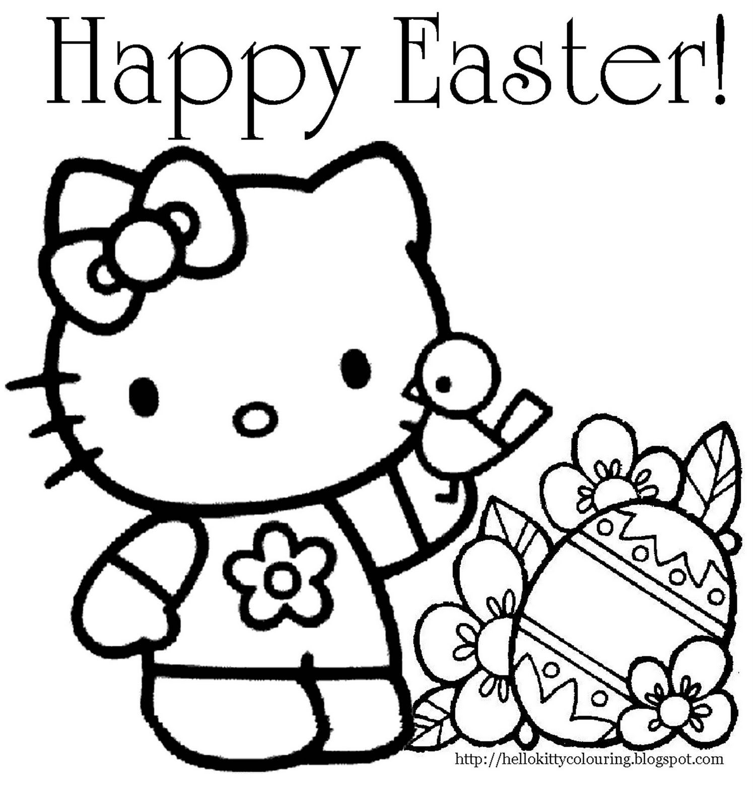 hello-kitty-happy-easter-coloring-page-2 - Free games for kidsFree ...