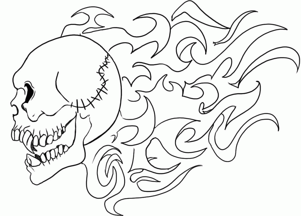 Easy Skull Coloring Pages for Kids | Toadz Toyz