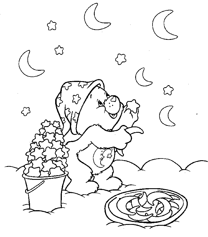 Free Printable Moon And Stars Coloring Pages