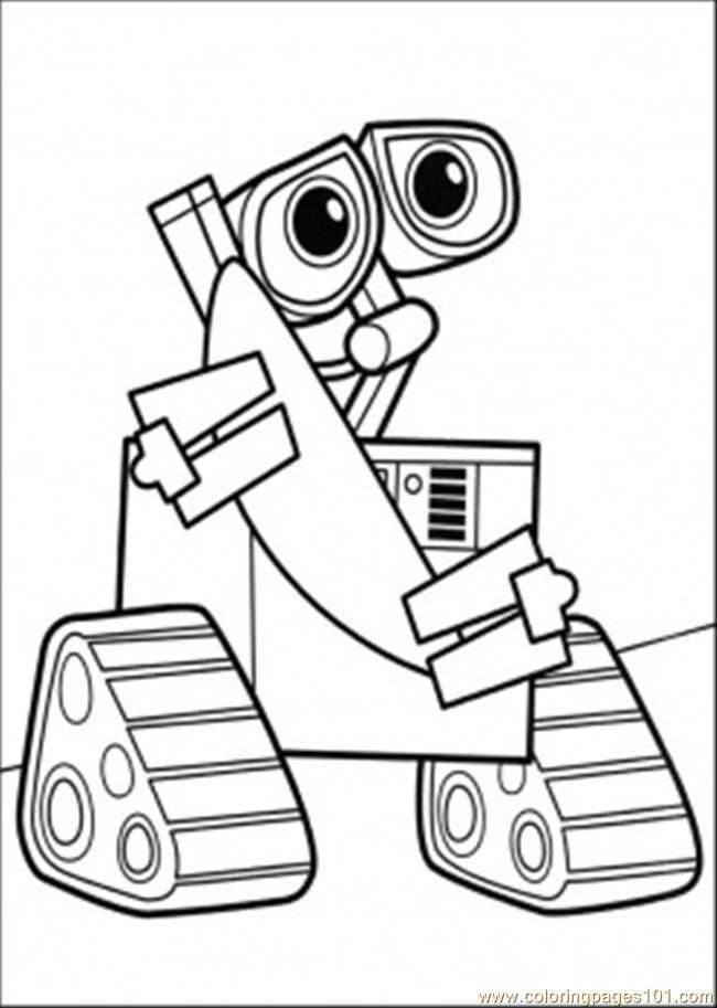 Coloring Pages Wall E (Cartoons > Wall-E) - free printable 