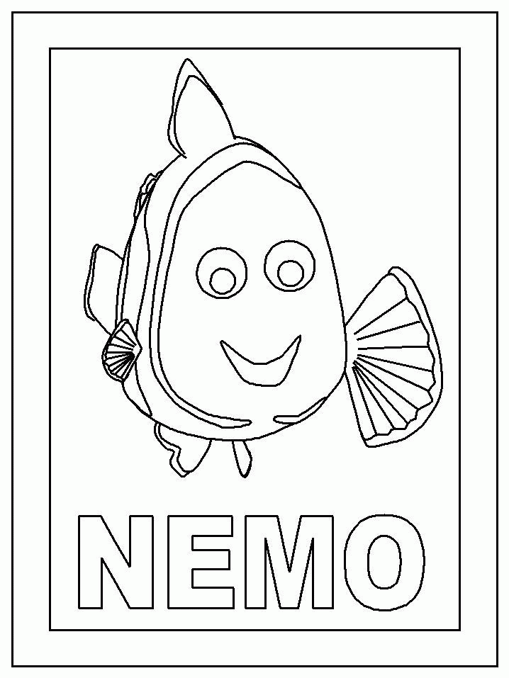 Search Results » Nemo Colouring In Page