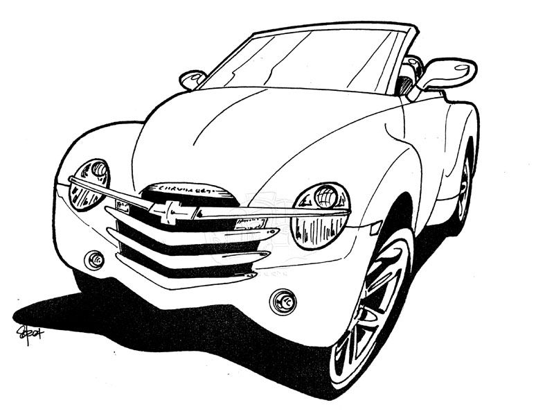 Cars Chevy Camaro Coloring Pages - chevy Coloring Pages : iKids 