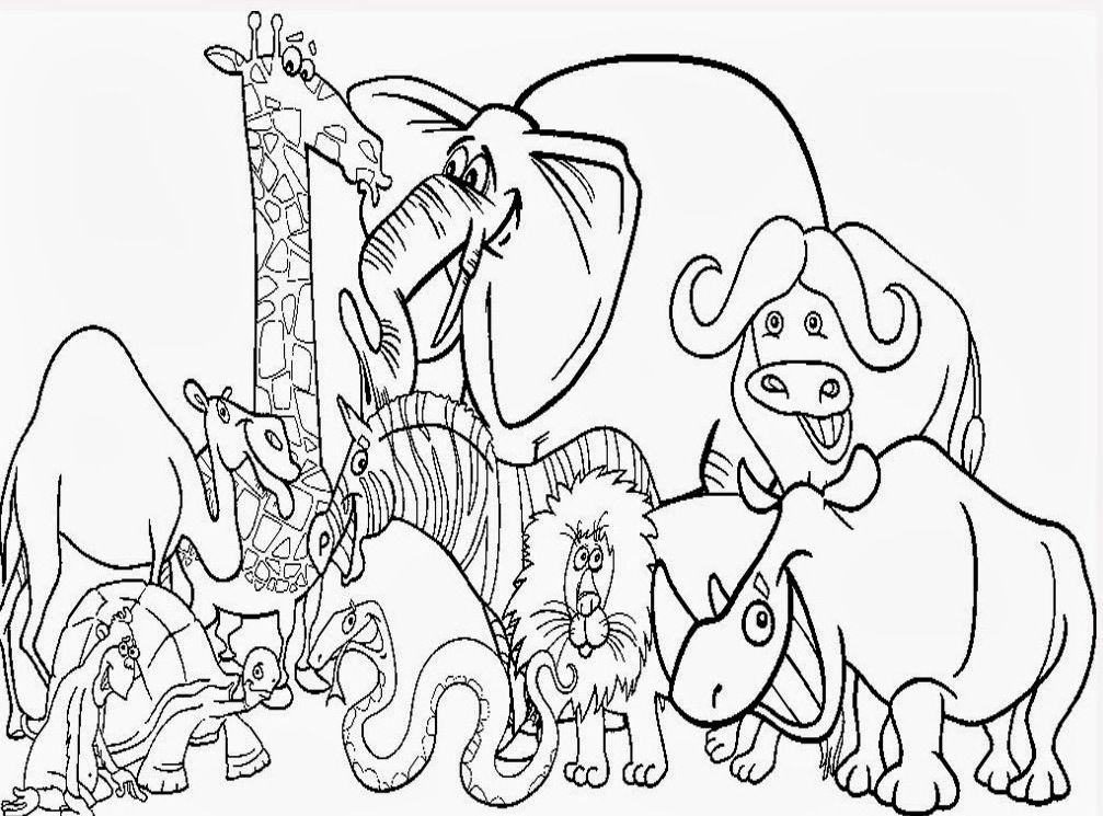 Cute Zoo Animal Coloring Pages :Kids Coloring Pages | Printable 