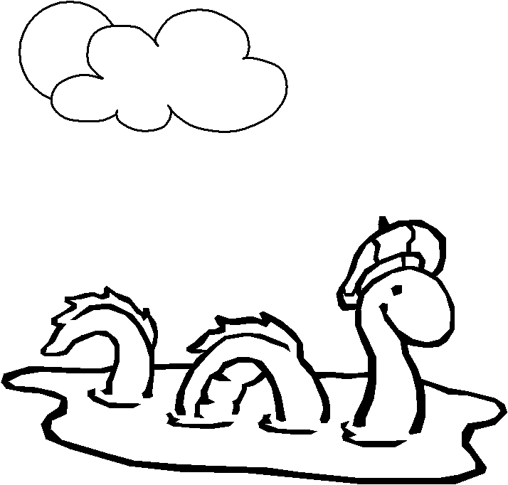the loch ness Colouring Pages (page 2)