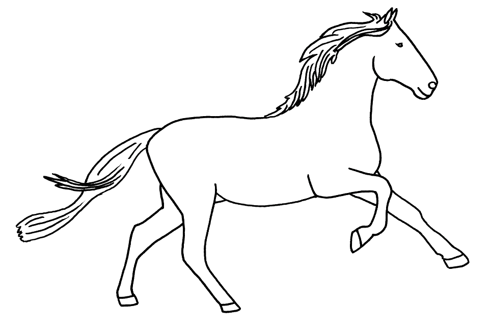 Horses Coloring Pages - Coloring Nation