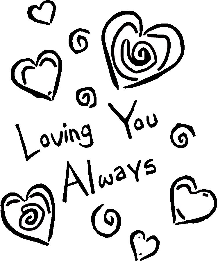 We Love You Coloring Pages Images & Pictures - Becuo