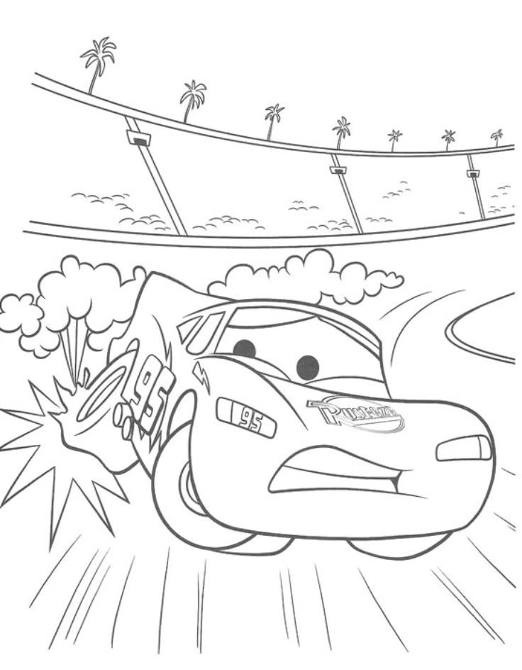 Lightning McQueen coloring pages for kids | coloring pages