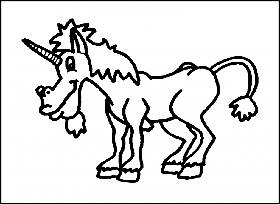 How To Draw Cute Unicorn Cute Unicorn Coloring Pages Kids 23550 