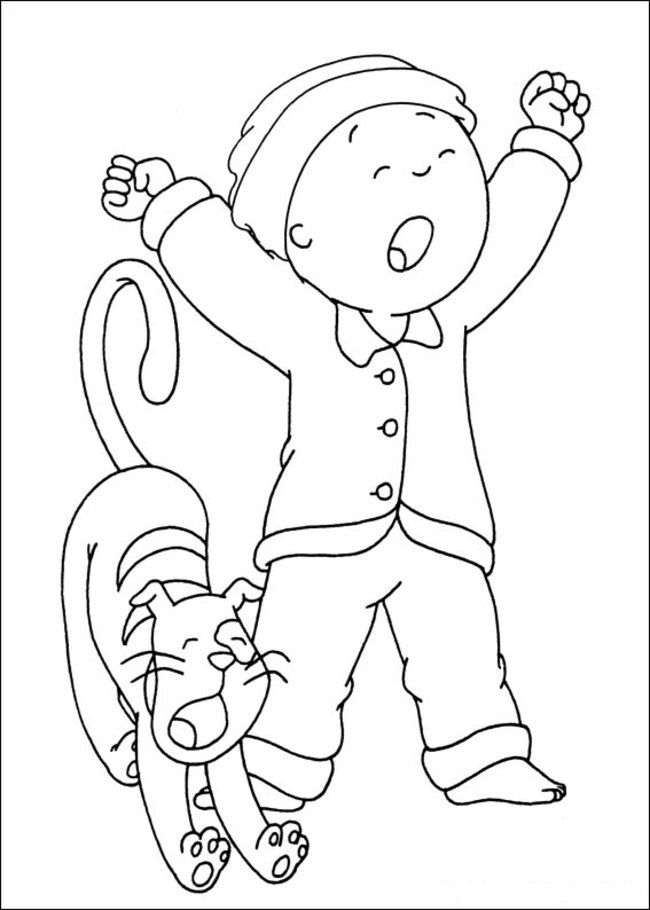 Caillou Coloring Pages Online - Picture 18 – Free Printable 