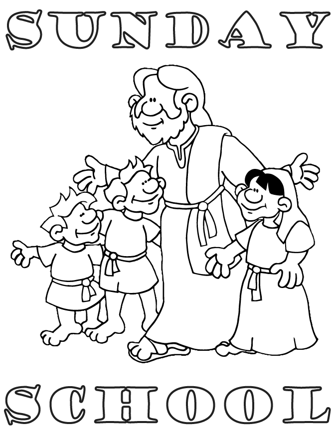 jesus and kids Colouring Pages (page 2)