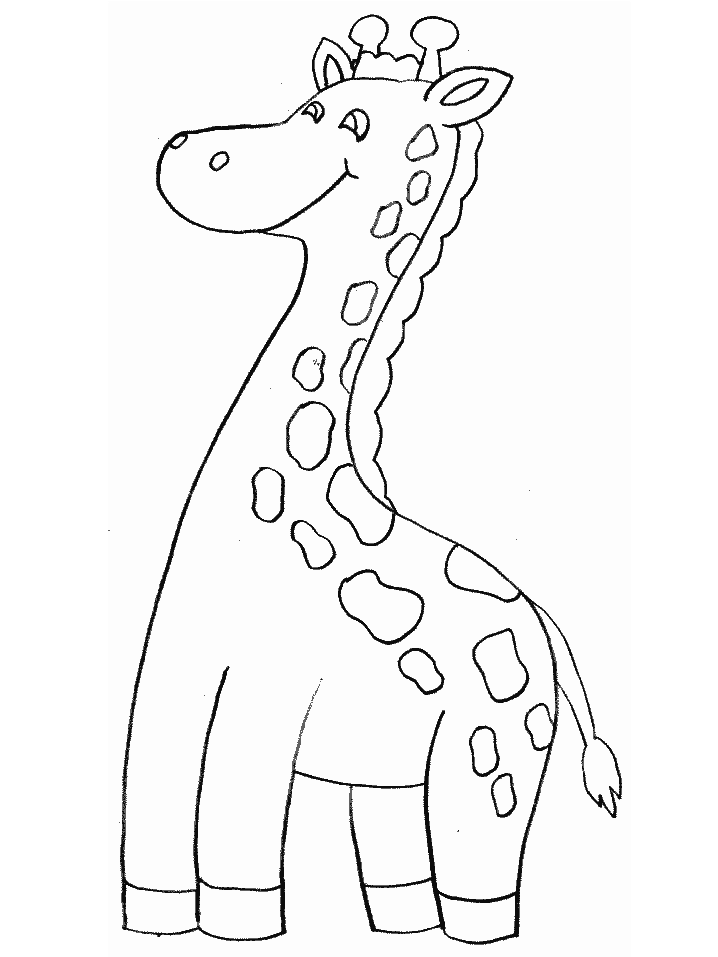 Giraffe Animals Coloring Pages & Coloring Book