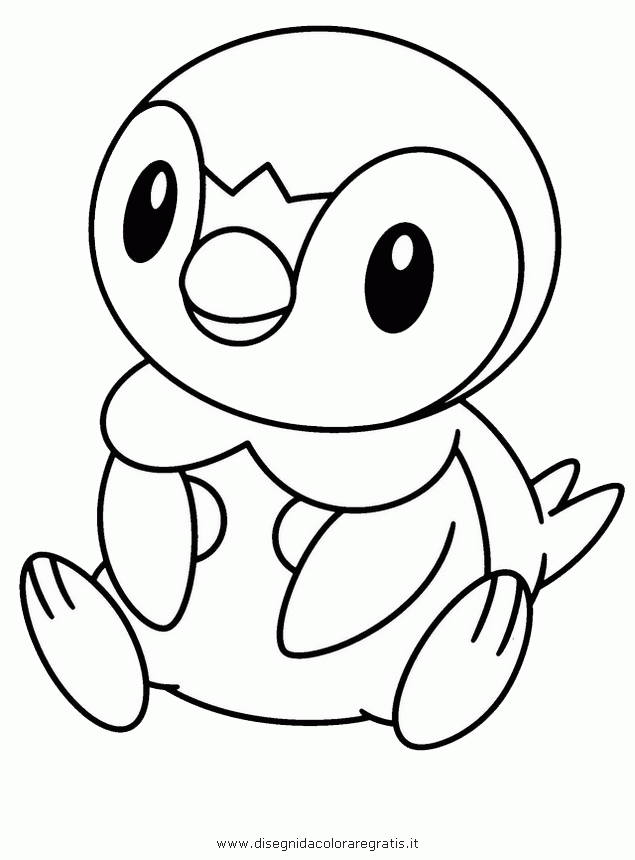 on pokemon piplup Colouring Pages