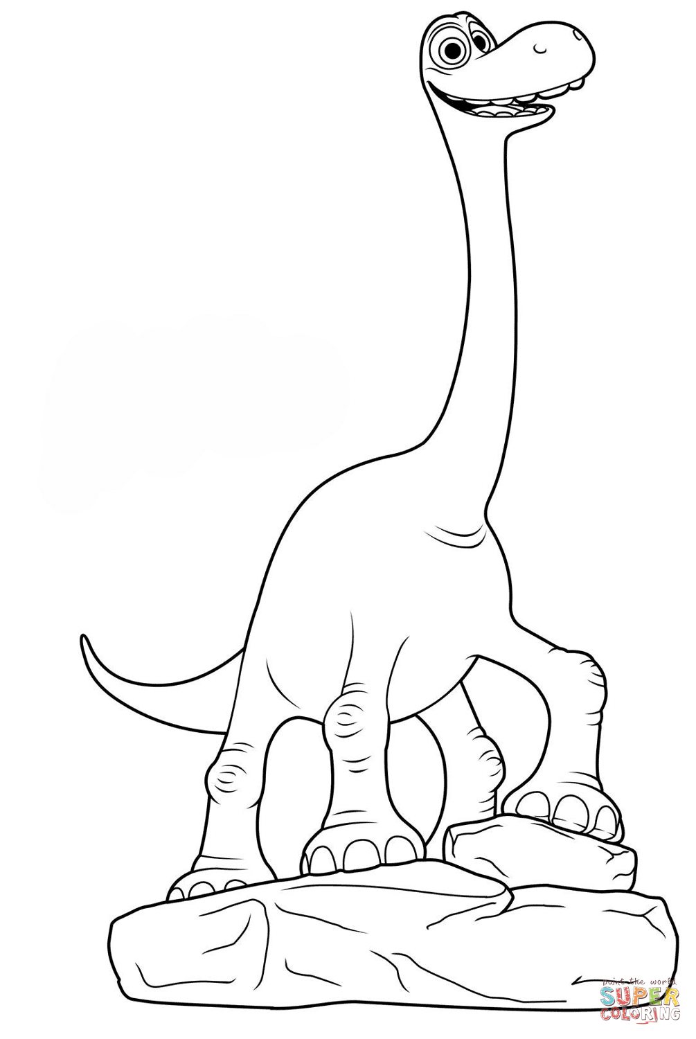 Arlo from The Good Dinosaur coloring page | Free Printable ...