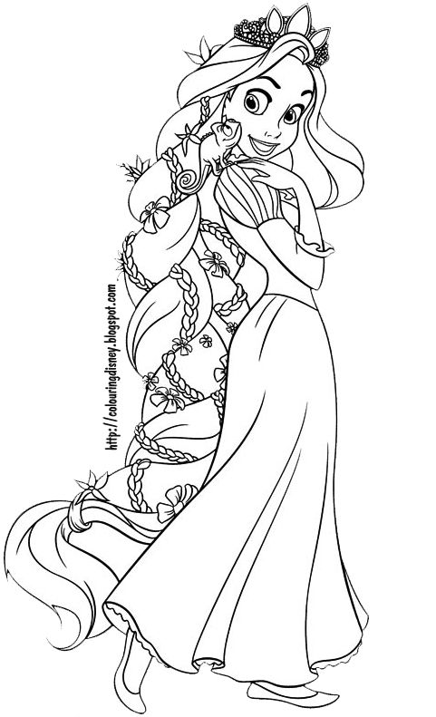 DISNEY COLORING PAGES: TANGLED COLORING ...pinterest.com