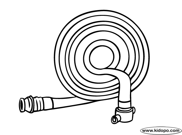 Water hose coloring pages