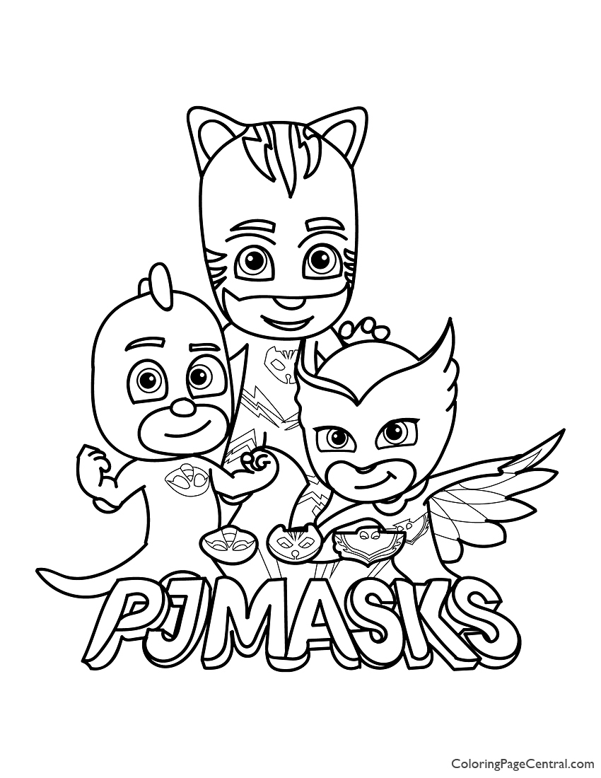PJ Masks Coloring Page 01 | Coloring Page Central