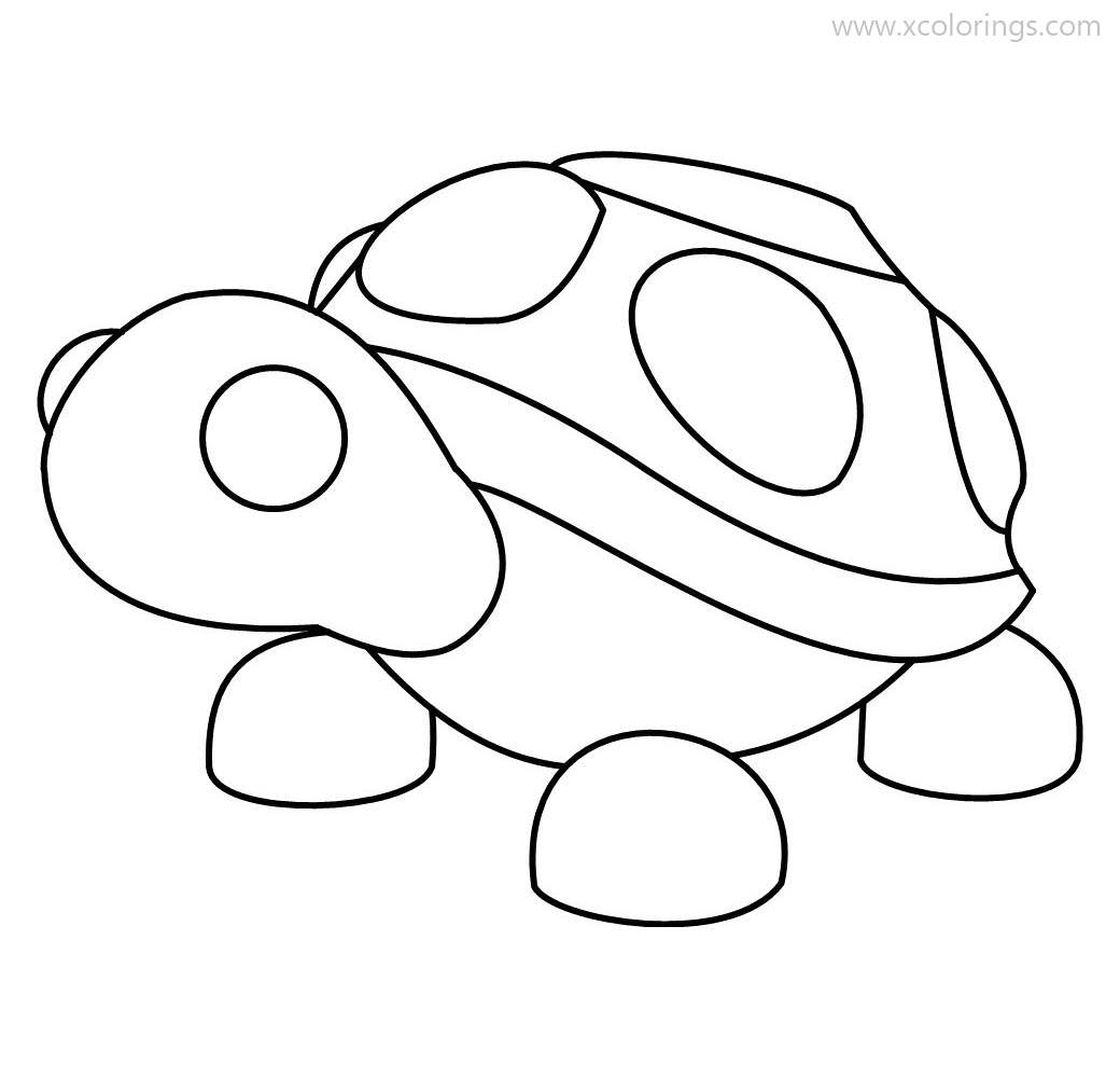 Roblox Adopt Me Coloring Pages Turtle - XColorings.com