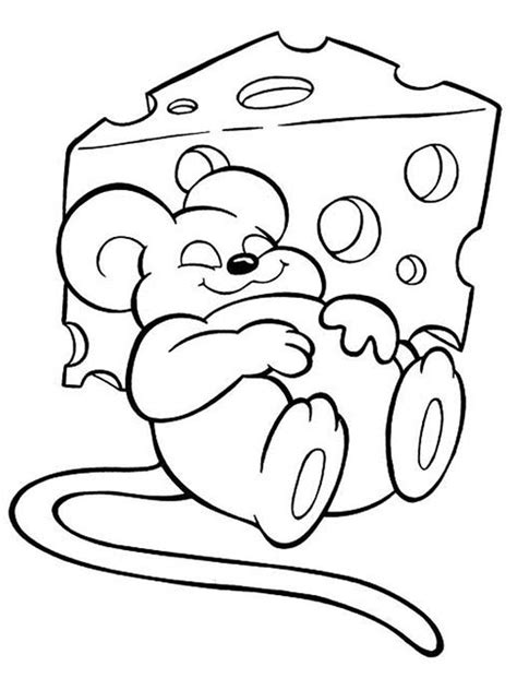 Cheese Coloring Pages - Learny Kids