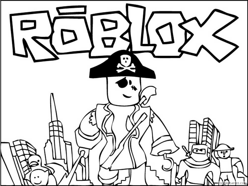 Roblox Coloring Pages Games roblox 1 Printable 2021 0950 Coloring4free -  Coloring4Free.com