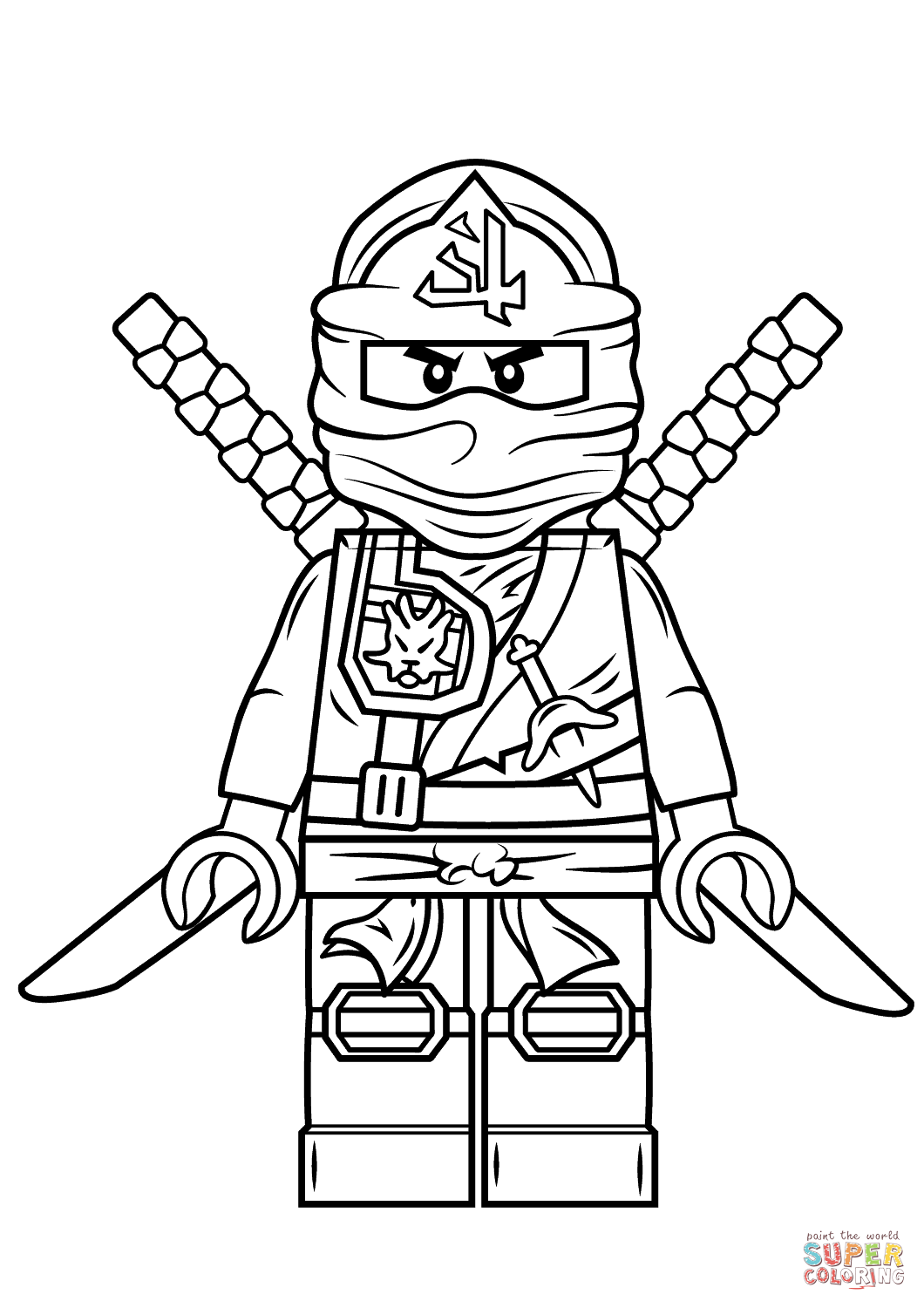 Lego Ninjago Green Ninja coloring page | Free Printable Coloring Pages