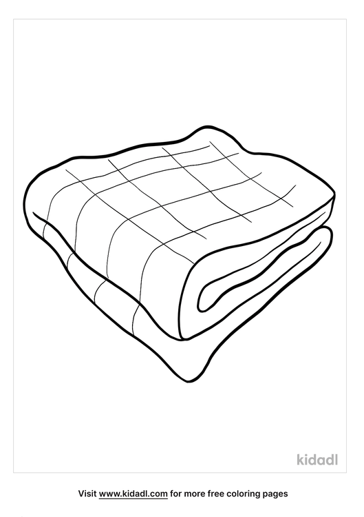 Blanket Coloring Pages | Free At Home Coloring Pages | Kidadl