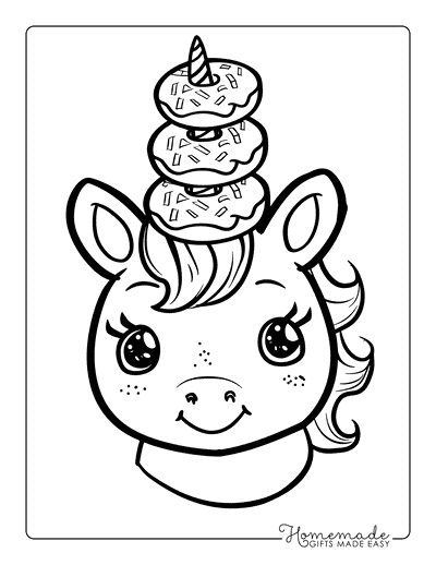 Free Donut Coloring Pages for Kids & Adults