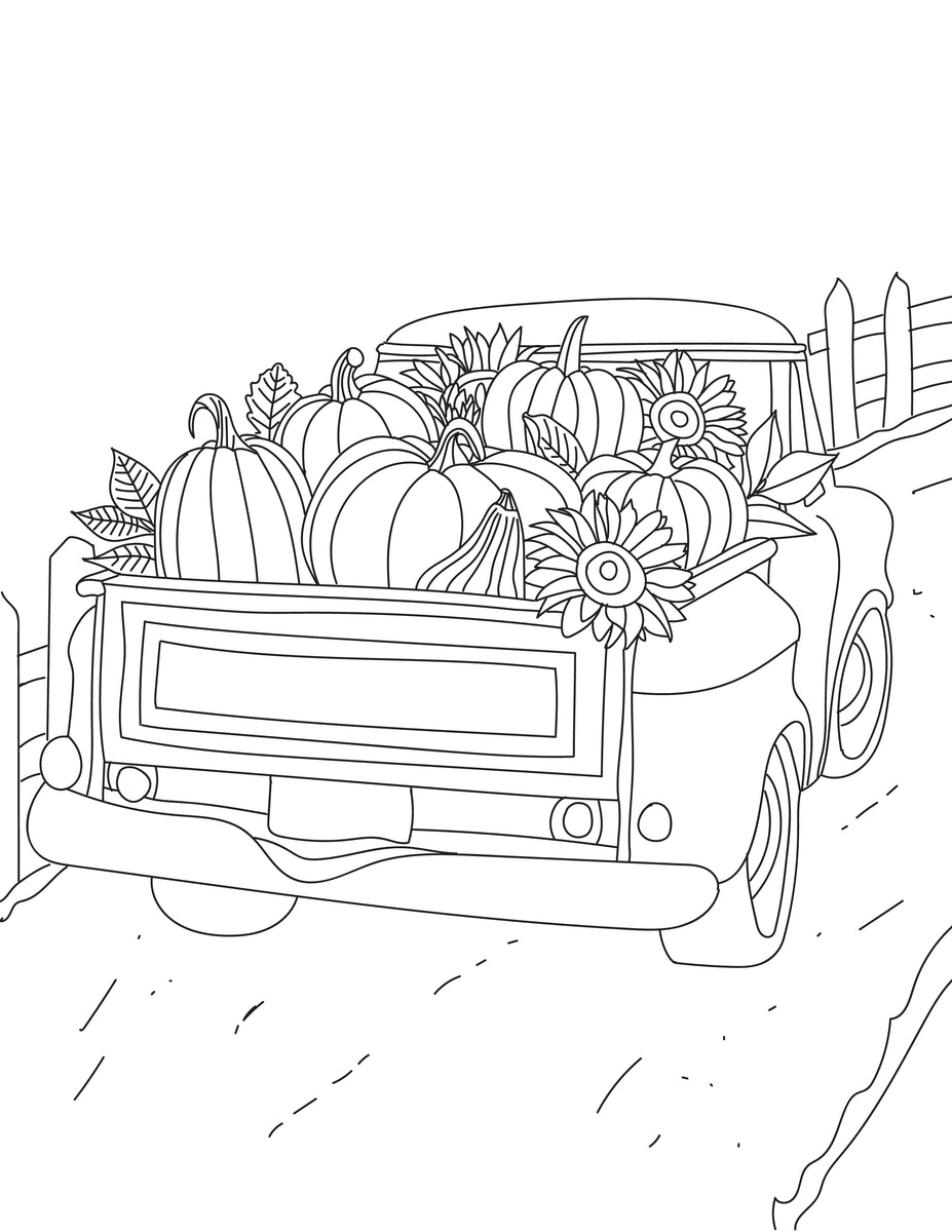 Fall Coloring Pages for Adults and Kids ...