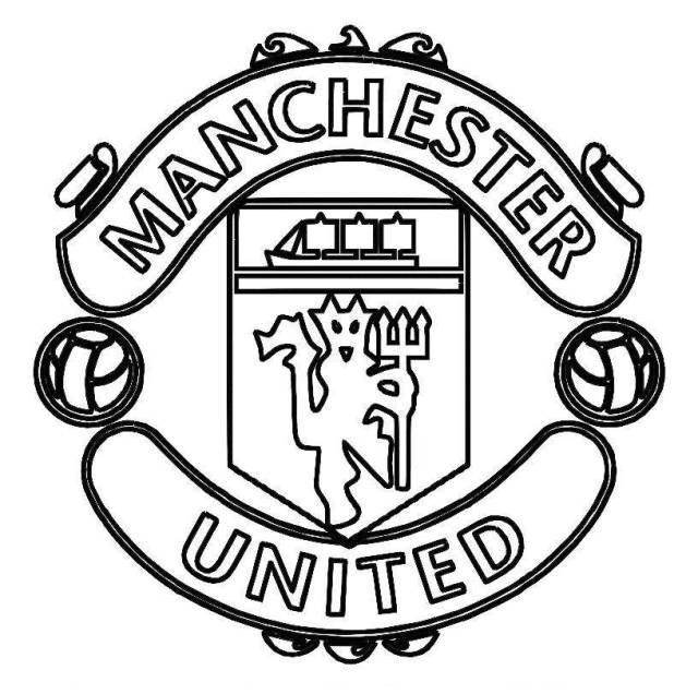 manchester united logo soccer coloring ...