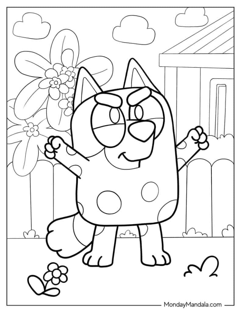 36 Bluey Coloring Pages (Free PDF ...
