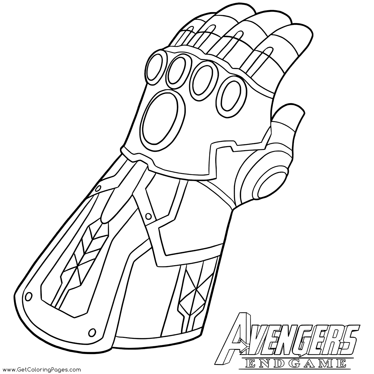 Thanos Infinity Gauntlet Coloring Page - Get Coloring Pages