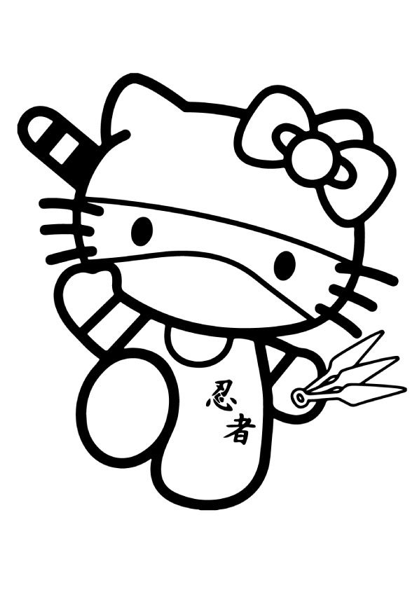 Coloring Page | Hello kitty colouring ...