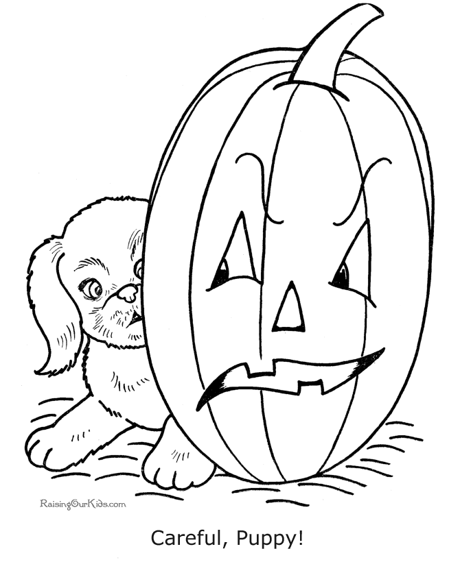 Printable Halloween coloring sheets | Halloween coloring pages, Puppy coloring  pages, Halloween coloring pictures