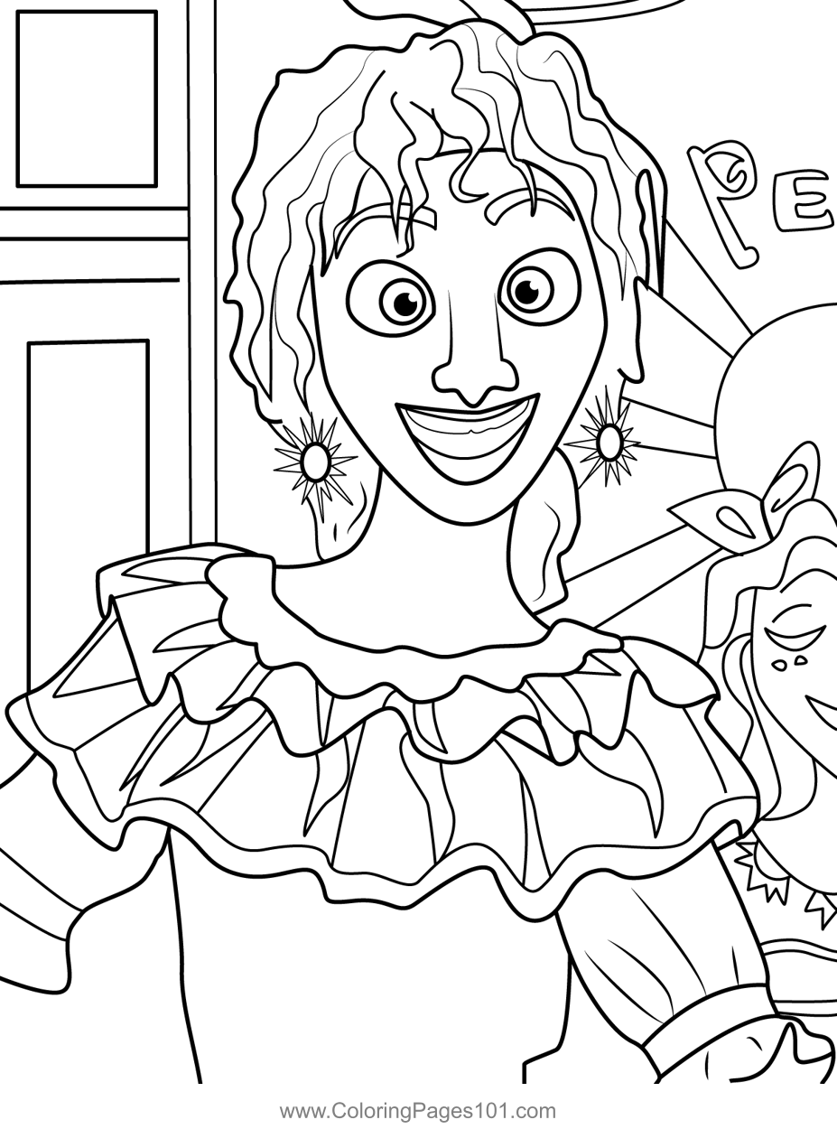 Pepa Madrigal Coloring Page for Kids - Free Encanto Printable Coloring Pages  Online for Kids - ColoringPages101.com | Coloring Pages for Kids