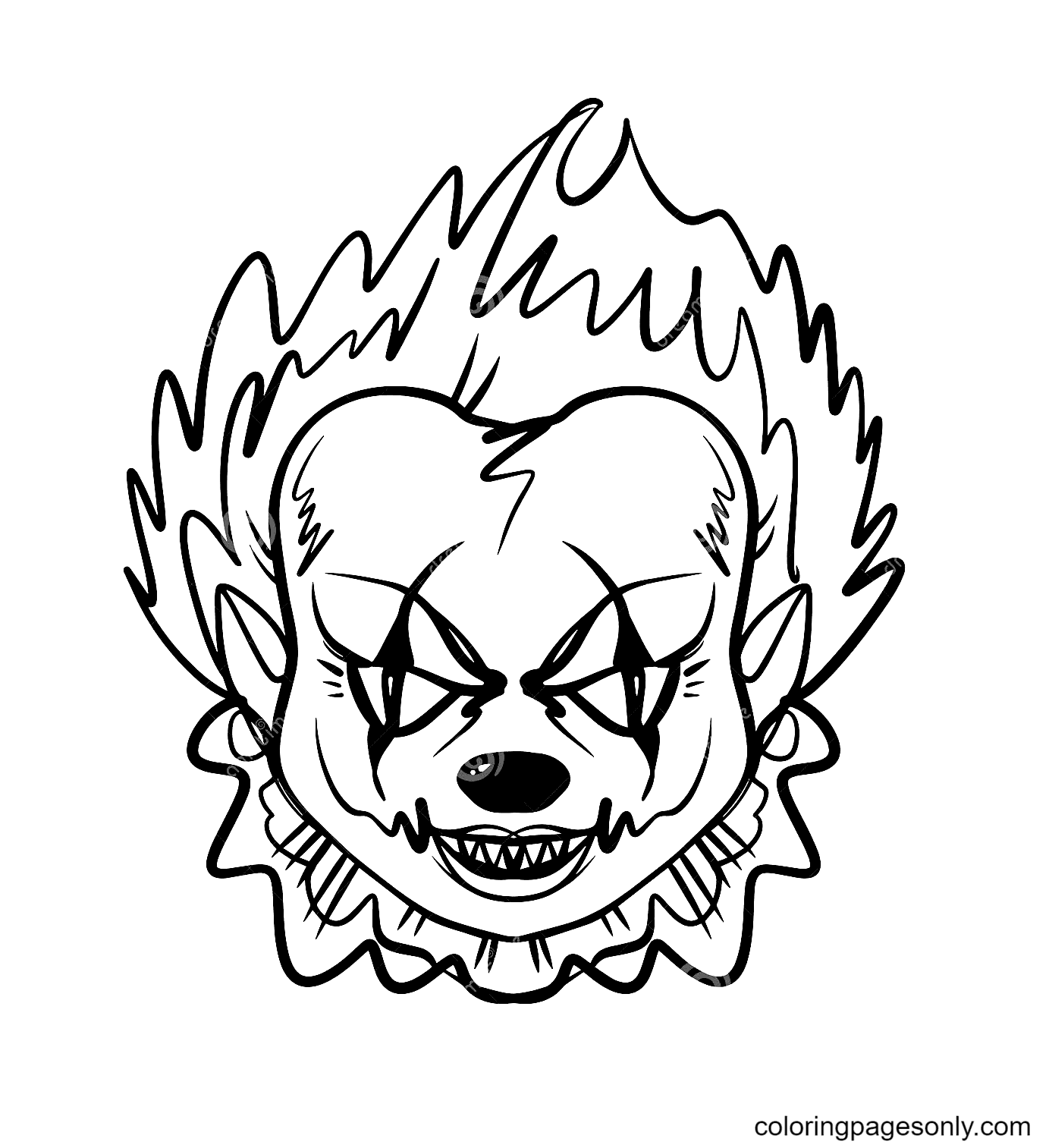 Halloween Masks Coloring Pages - Coloring Pages For Kids And Adults
