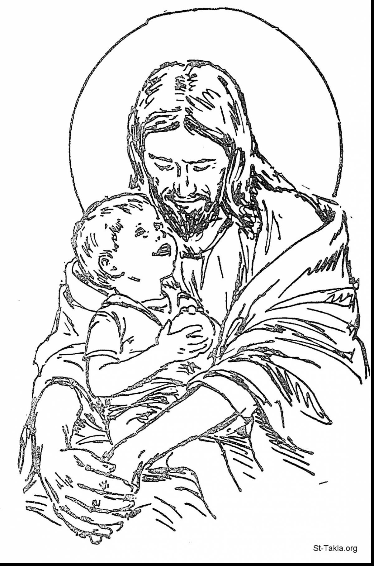 Coloring Pages : The Best Free Jesus Coloring Images From Baptism ...