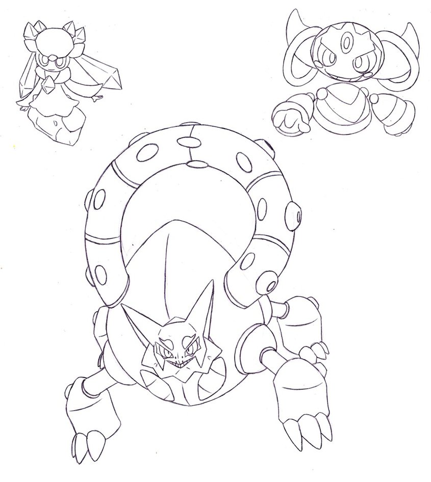 Volcanion Pokemon Coloring Pages