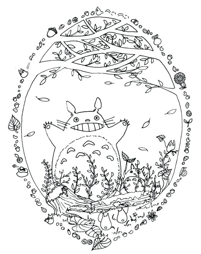 Totoro Coloring Pages at GetDrawings | Free download