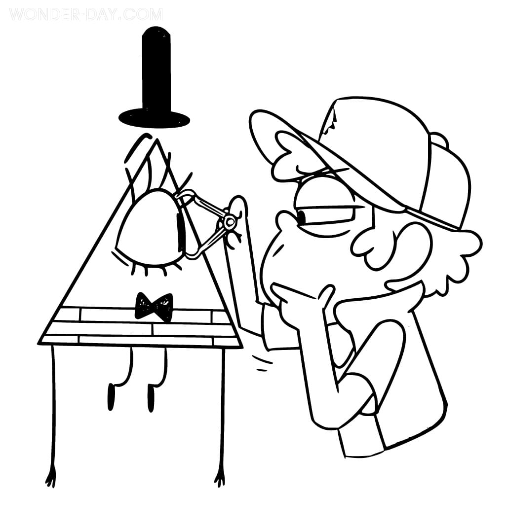 Bill Cipher Coloring Pages | WONDER DAY — Coloring pages for children and  adults