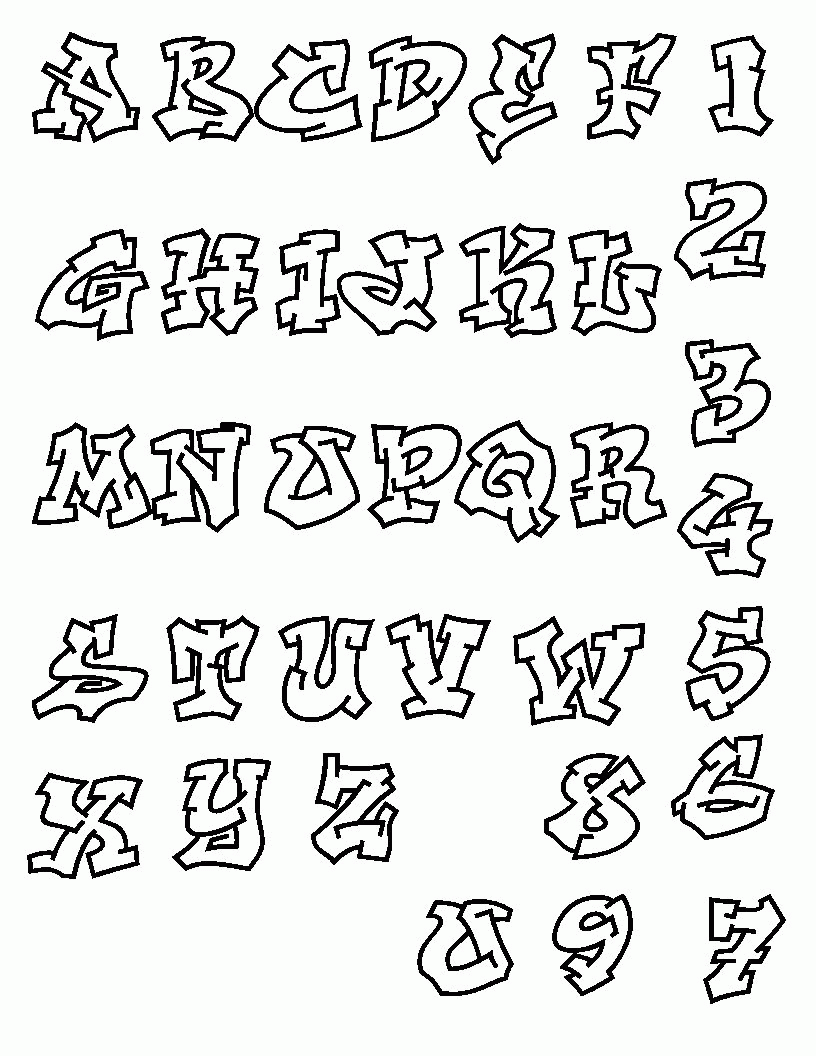 Funny Alphabet Unique Coloring Pages For Kids #e1I : Printable ...