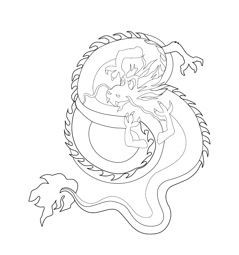 FREE DRAGON COLOURING PAGE | Free Colouring Book for Children – Monkey Pen  Store