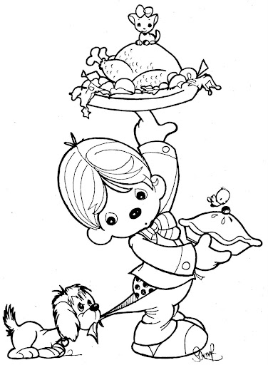 waiter coloring page | Coloring Pages