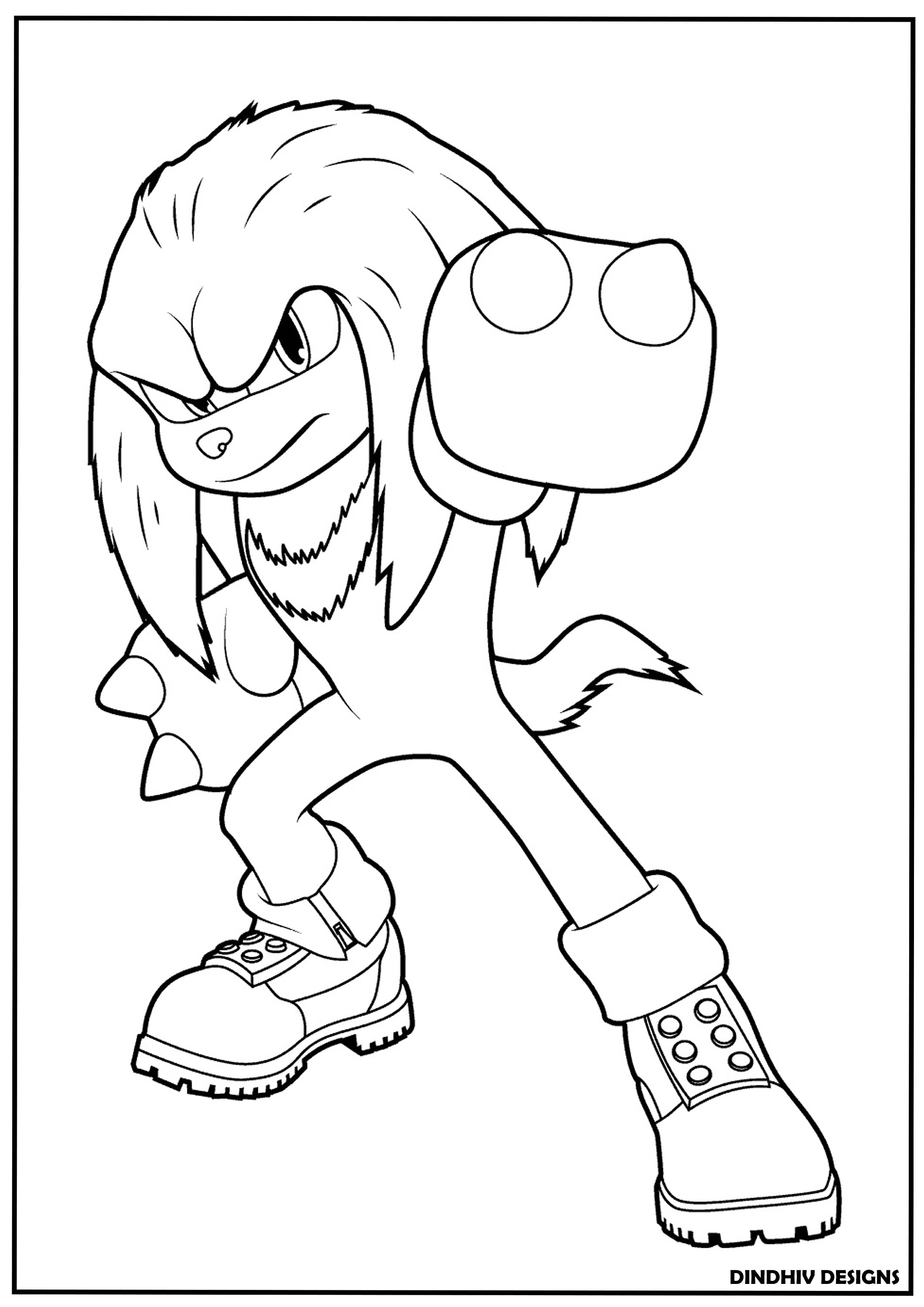 Sonic the Hedgehog 2 Movie Coloring Pages Ready to Print - Etsy